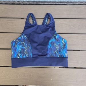 TYR Women's Kamali Royal Amira Swim Active Top Size S (4/6) NEW